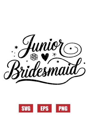 Junior Bridesmaid Svg
