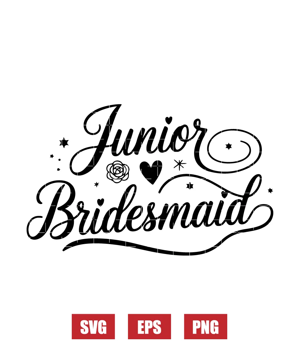Junior Bridesmaid Svg