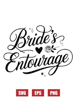 Bride's Entourage Svg