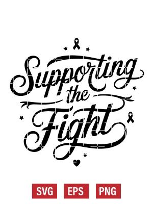 Supporting the Fight Svg