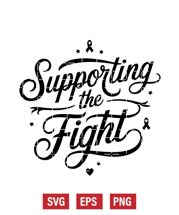 Supporting the Fight Svg