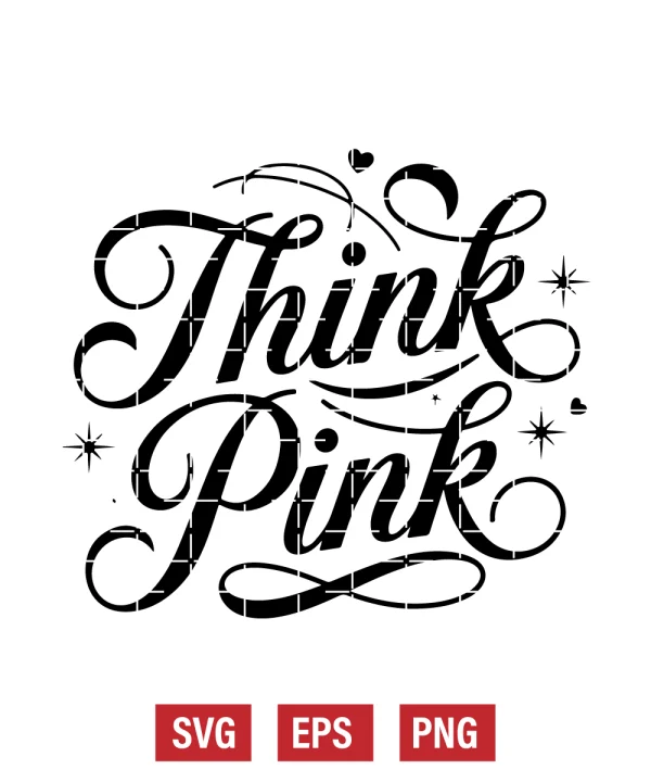 Think Pink Svg