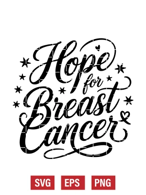 Hope for Breast Cancer Svg