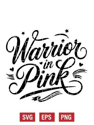 Warrior in Pink Svg