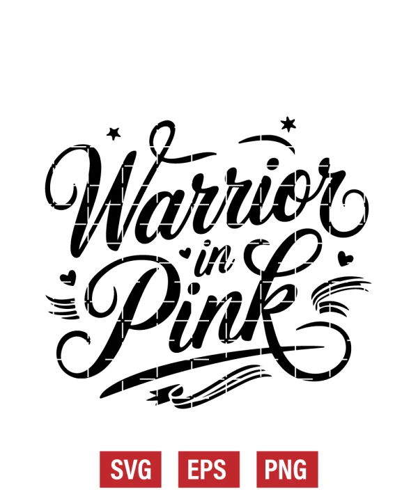 Warrior in Pink Svg
