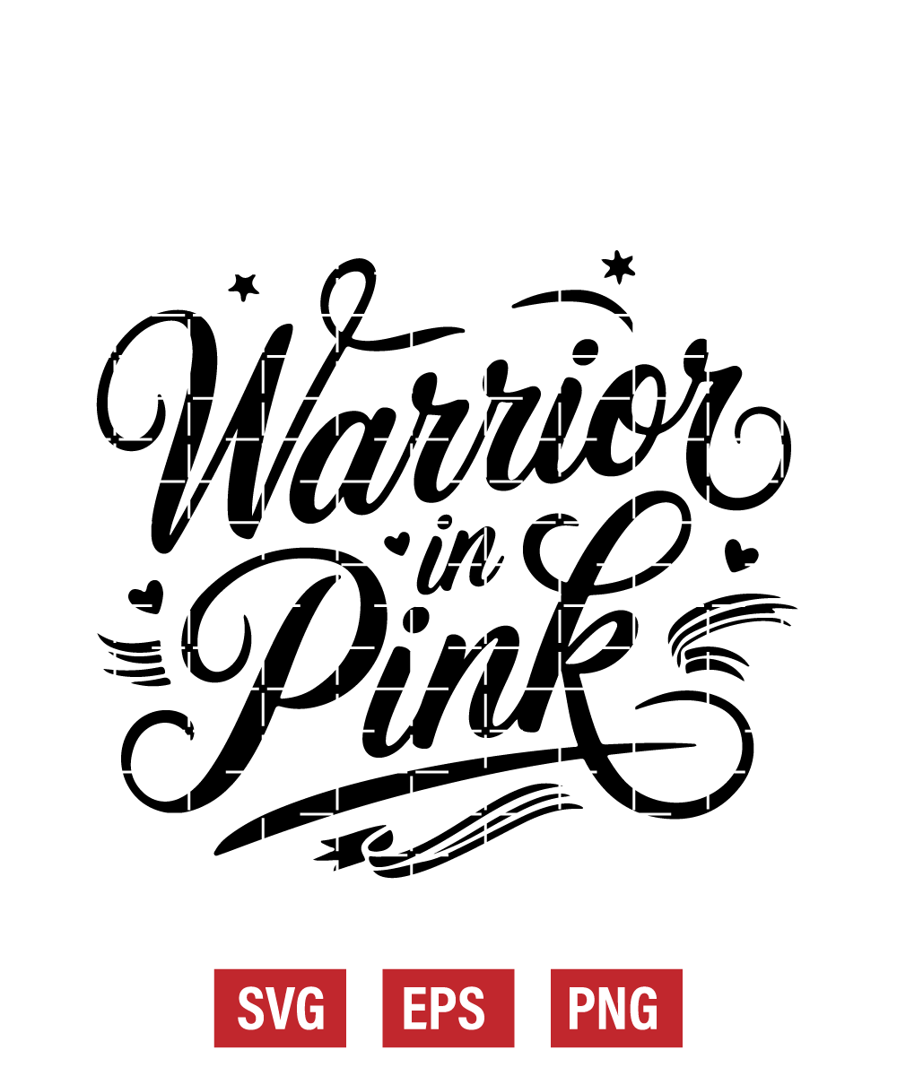 Warrior in Pink Svg