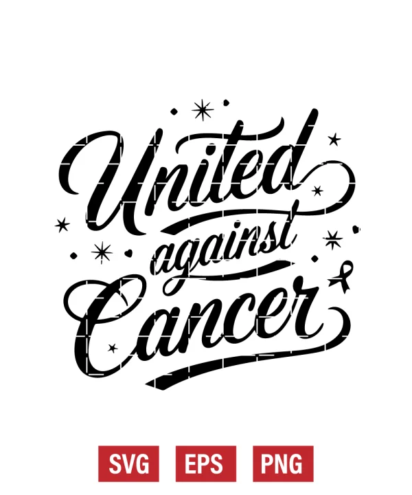 United Against Cancer Svg