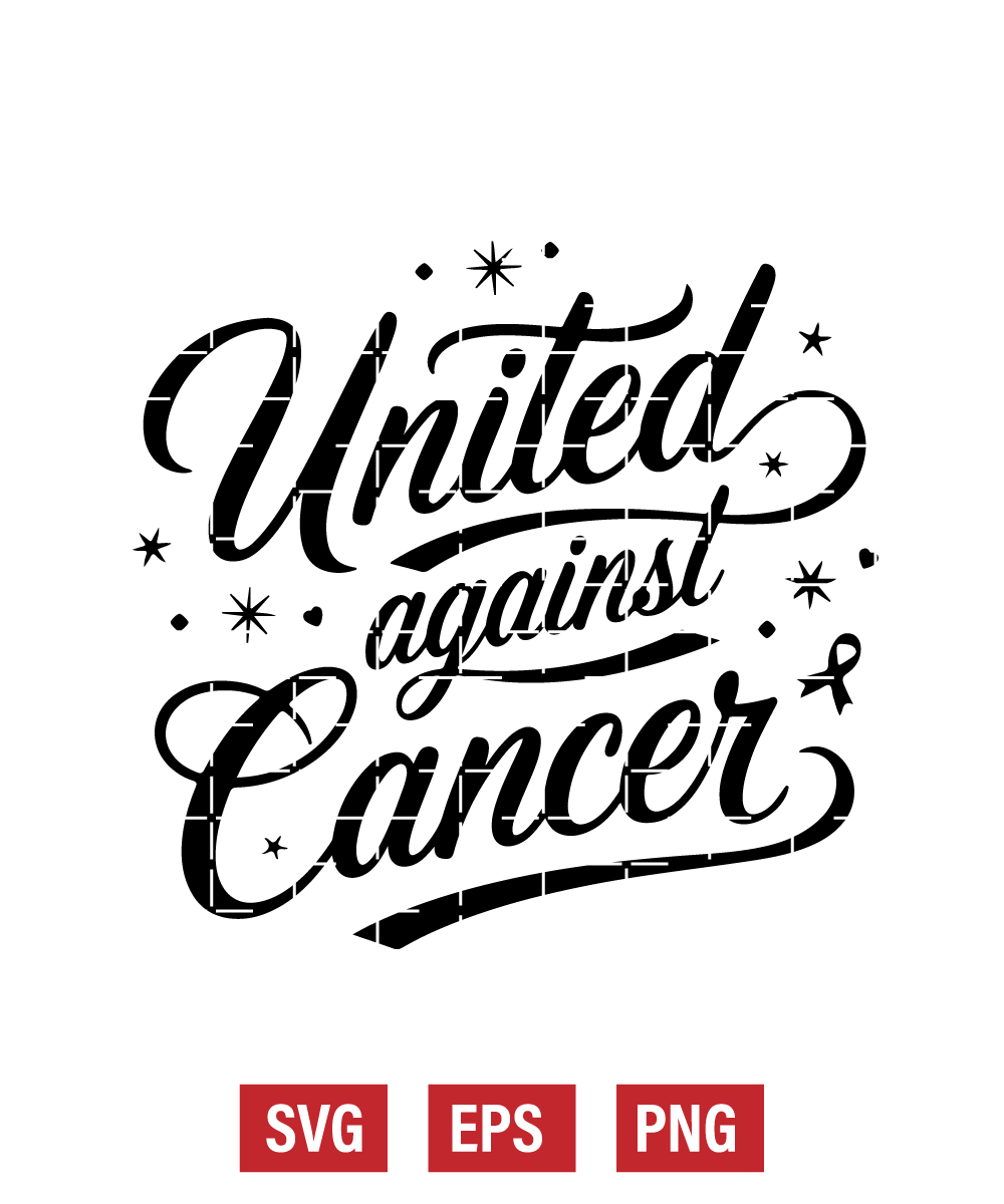 United Against Cancer Svg