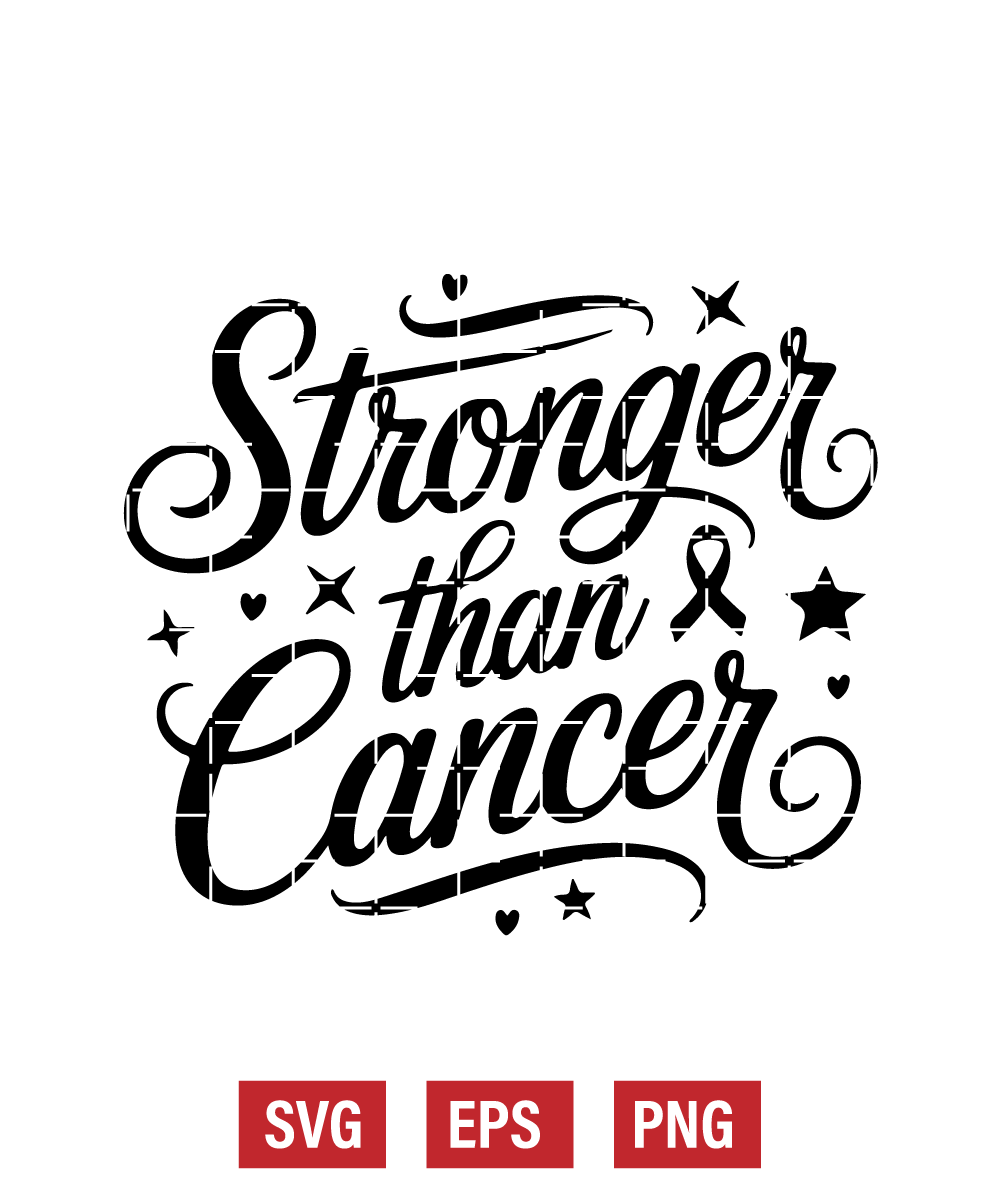 Stronger Than Cancer Svg