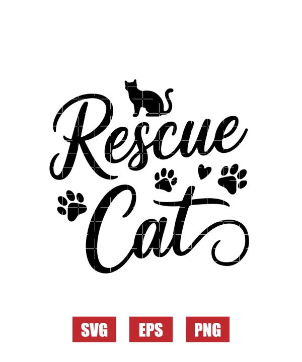 Rescue Cat Svg