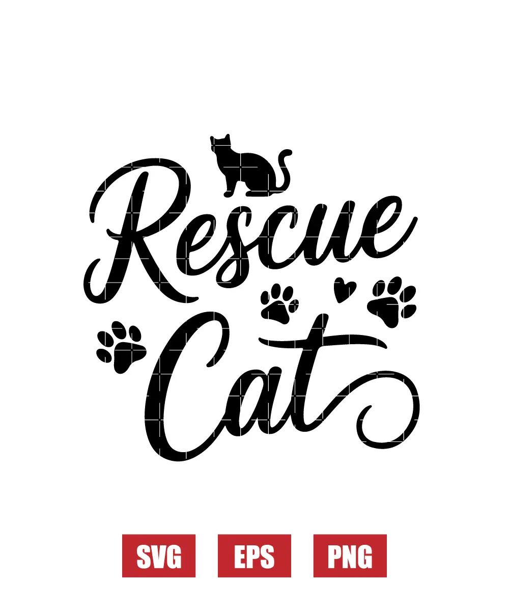 Rescue Cat Svg