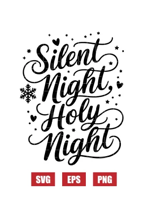Silent Night, Holy Night Svg