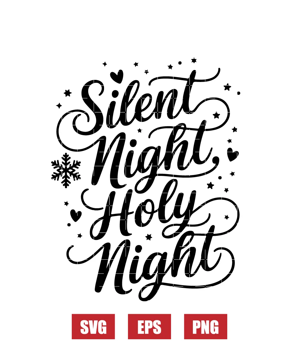 Silent Night, Holy Night Svg