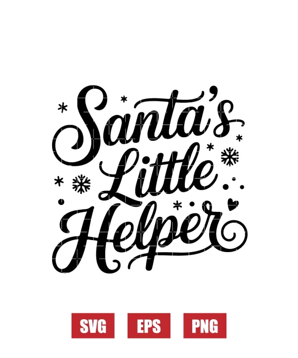 Santa's Little Helper Svg