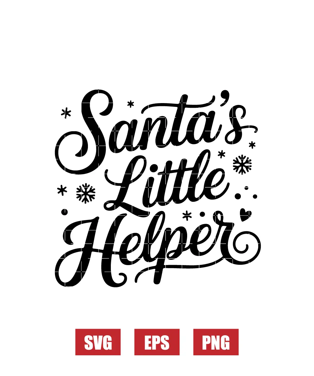 Santa's Little Helper Svg