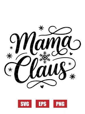 Mama Claus Svg