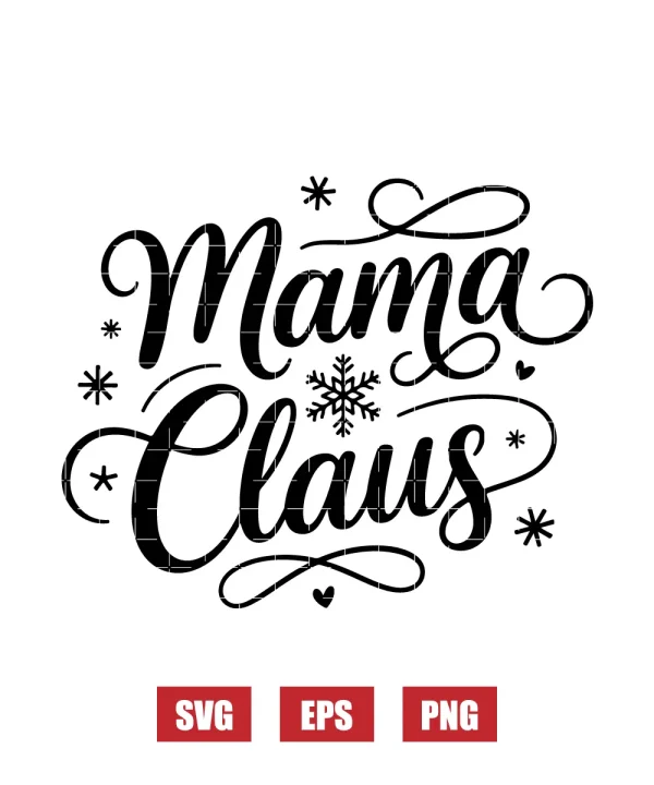 Mama Claus Svg