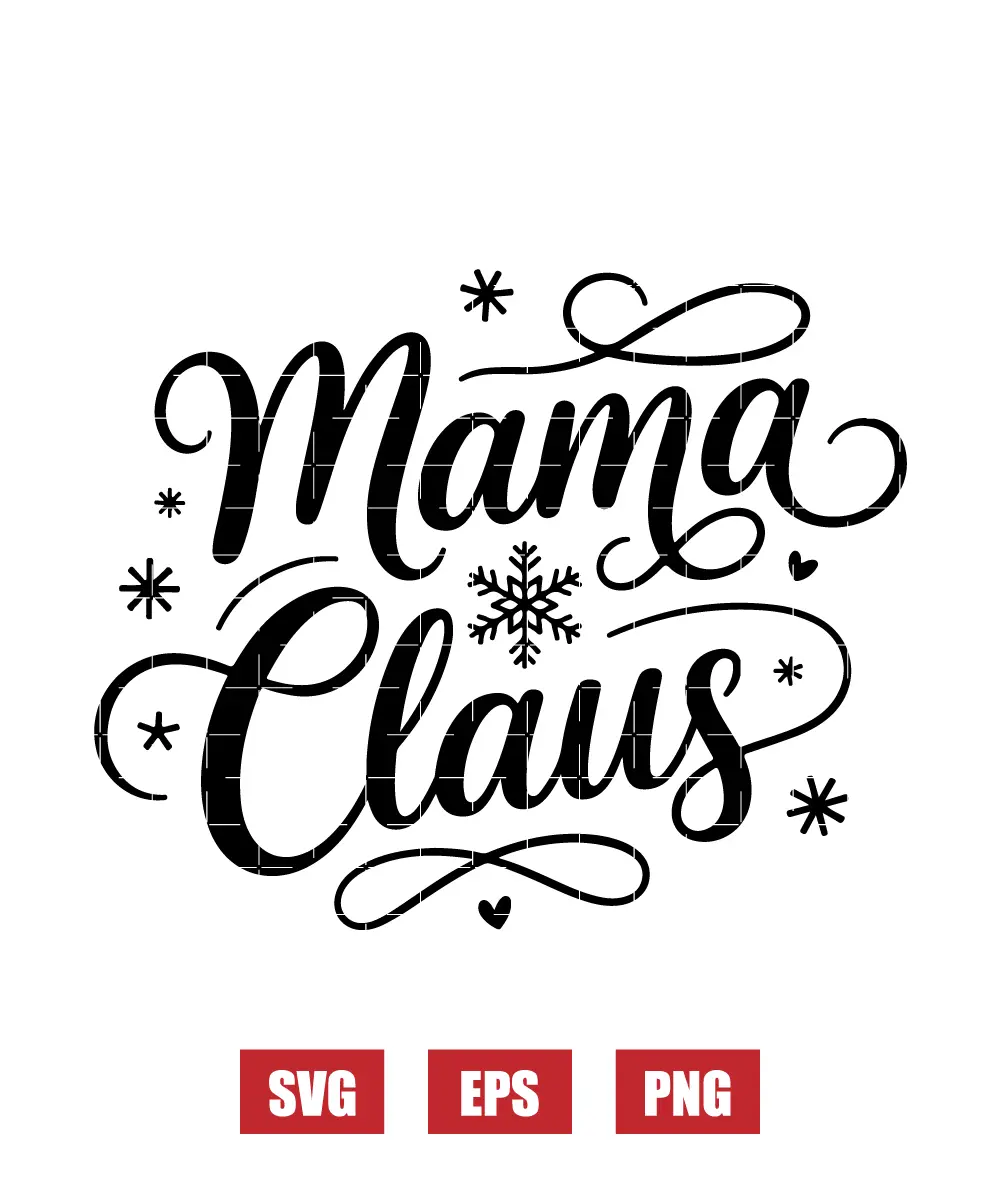 Mama Claus Svg