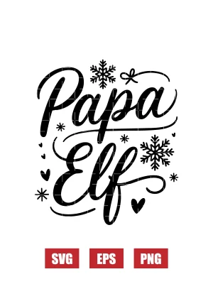 Papa Elf Svg