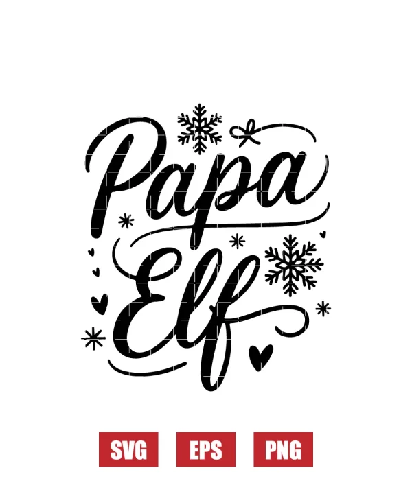 Papa Elf Svg