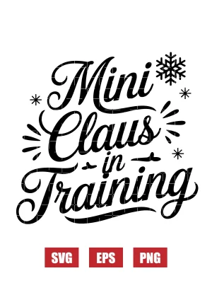 Mini Claus in Training Svg