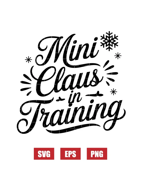 Mini Claus in Training Svg