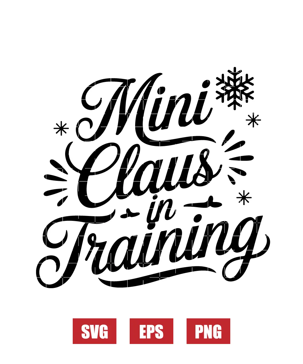 Mini Claus in Training Svg
