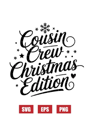 Cousin Crew Christmas Edition Svg