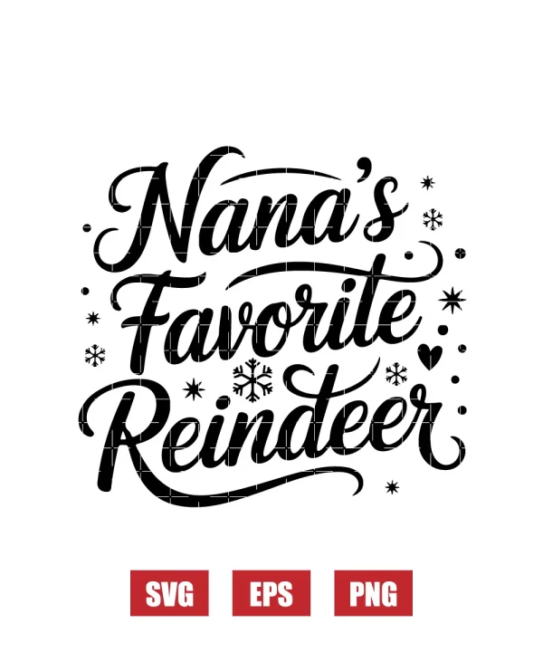 Nana's Favorite Reindeer Svg