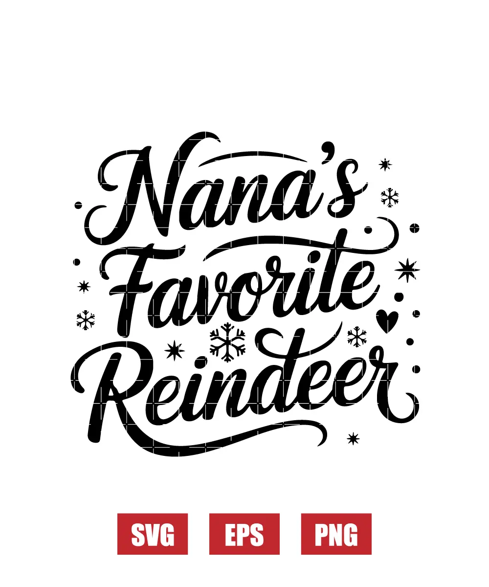 Nana's Favorite Reindeer Svg