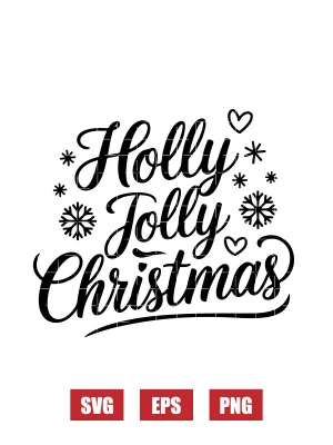 Holly Jolly Christmas Svg