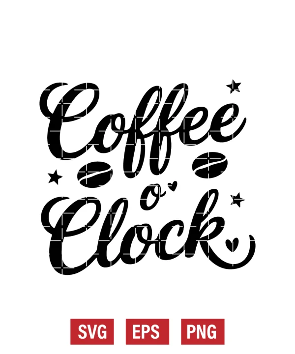 Coffee O'clock Svg