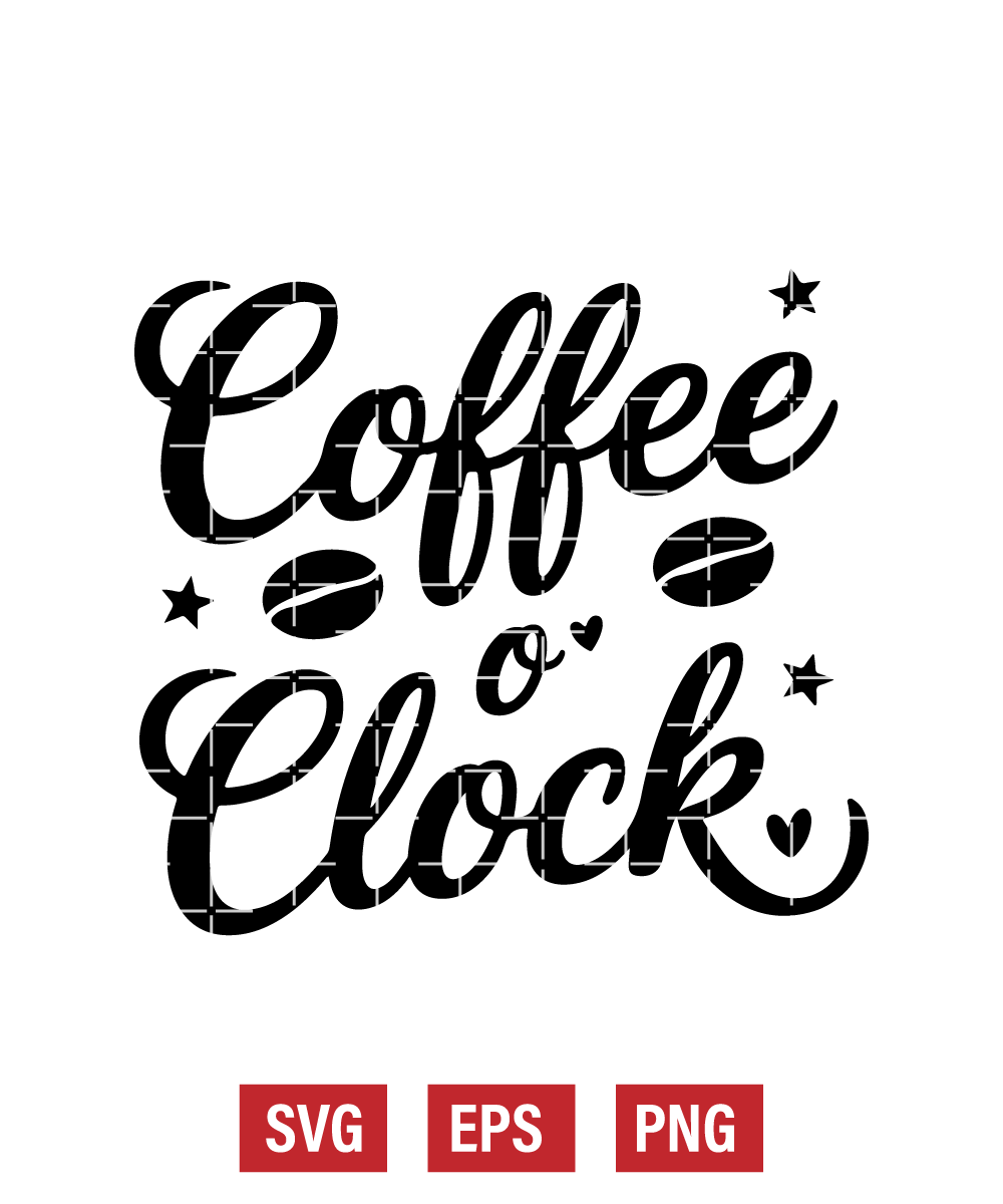 Coffee O'clock Svg