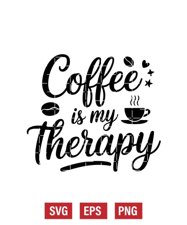 Coffee Is My Therapy Svg