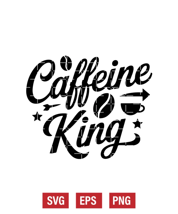 Caffeine King Svg