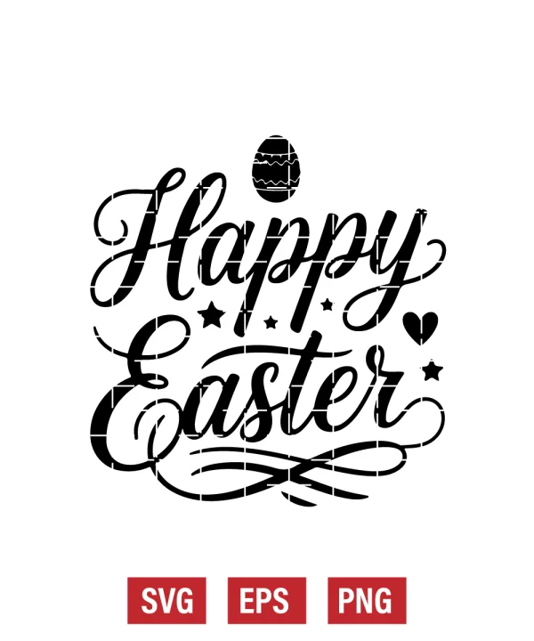 Happy Easter Svg
