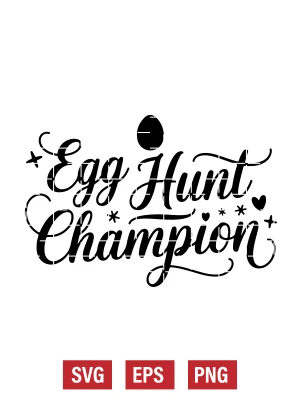 Egg Hunt Champion Svg