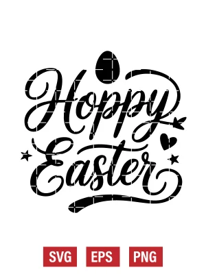 Hoppy Easter Svg