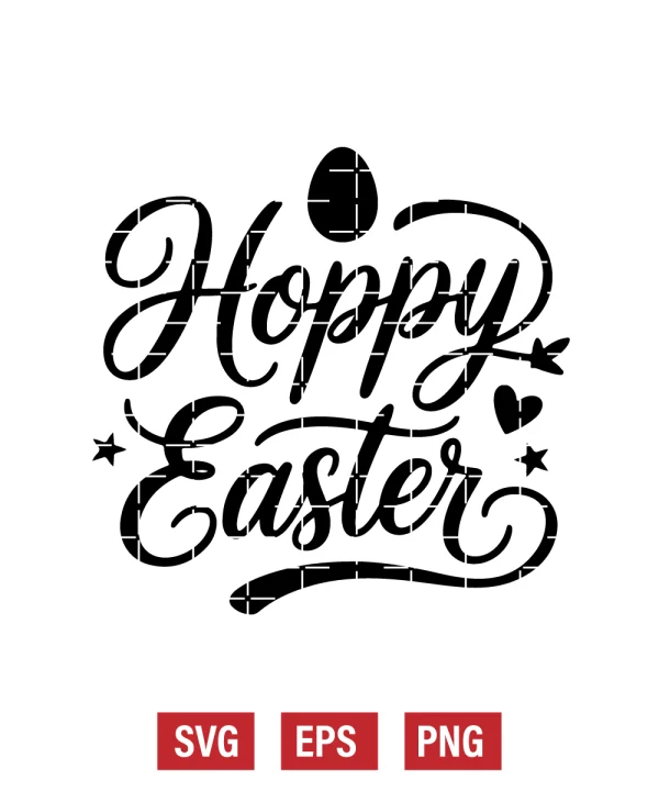 Hoppy Easter Svg
