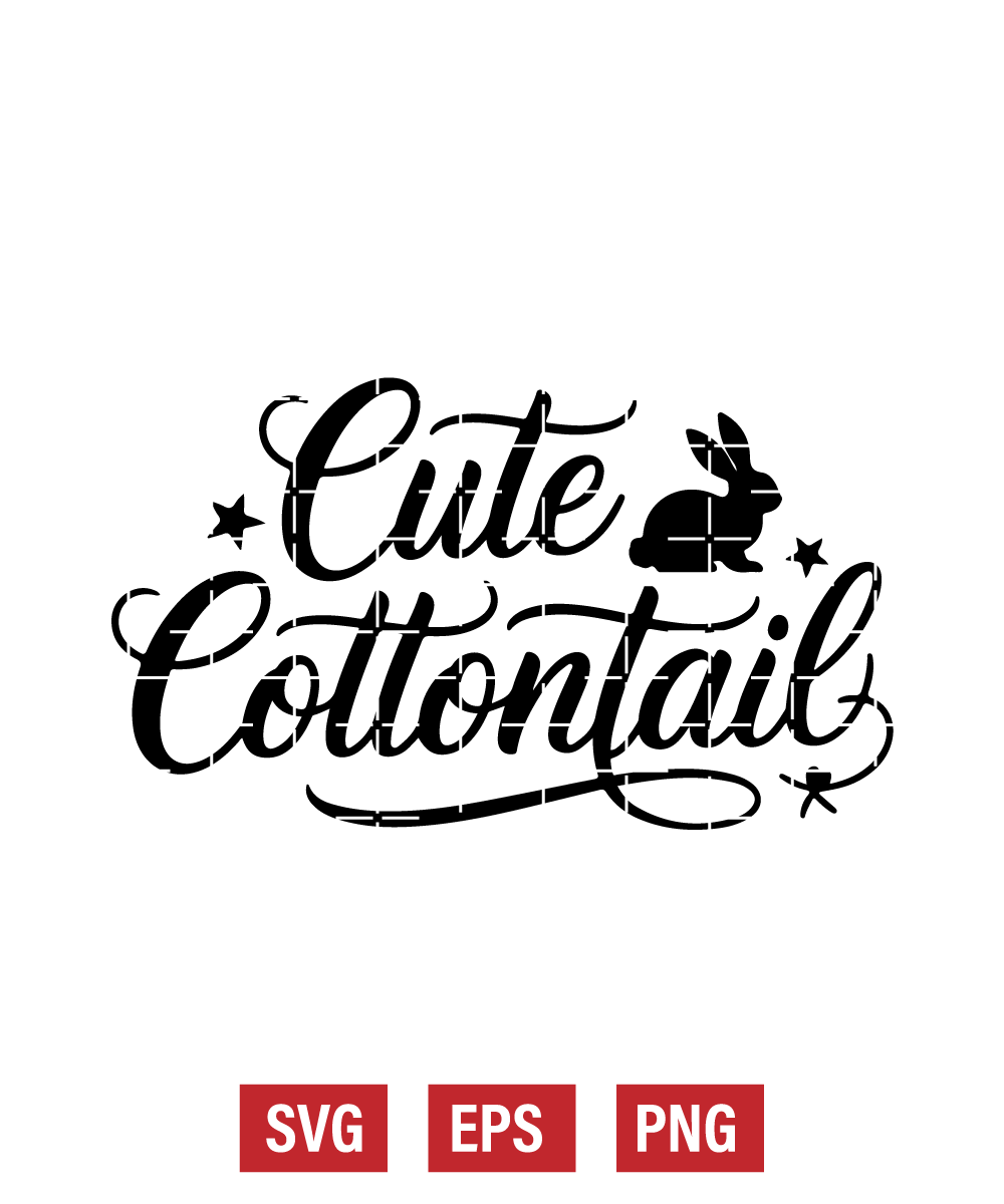 Cute Cottontail Svg