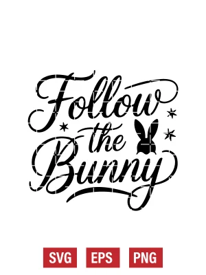 Follow the Bunny Svg