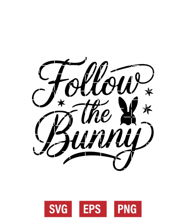 Follow the Bunny Svg