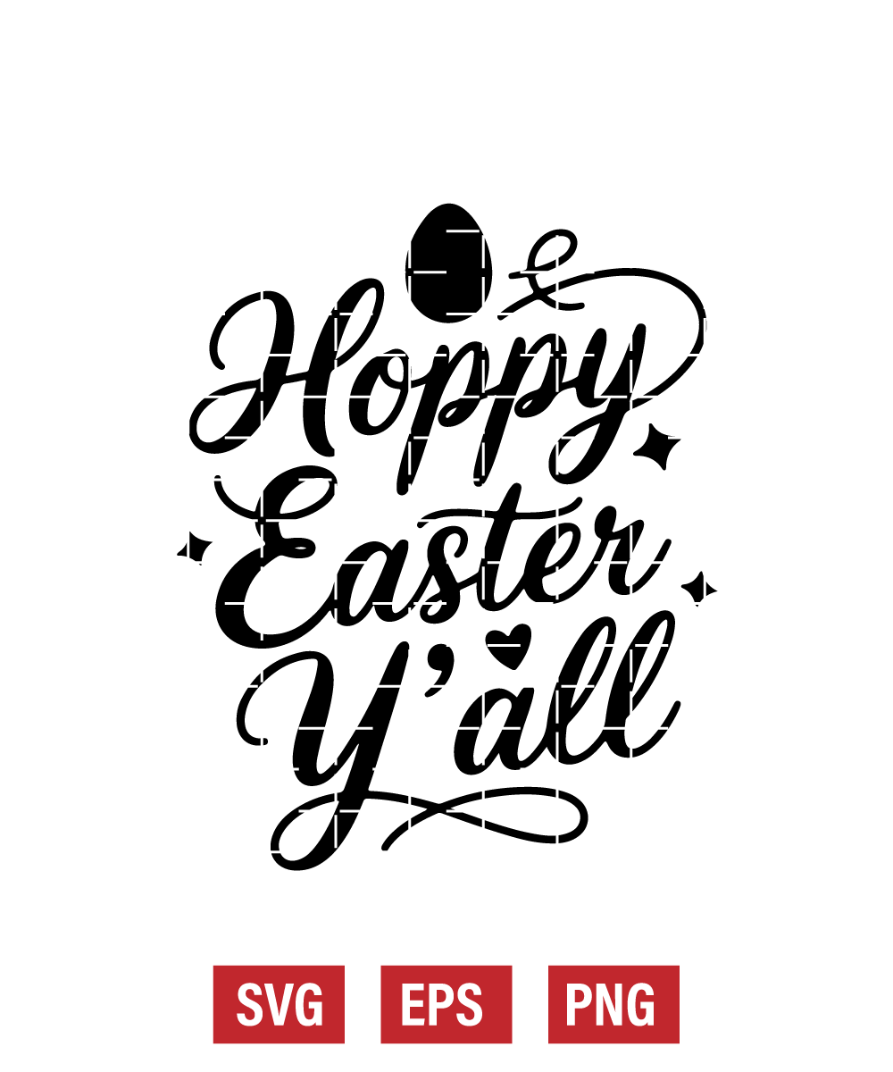 Hoppy Easter Y'all Svg