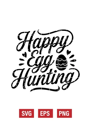 Happy Egg Hunting Svg