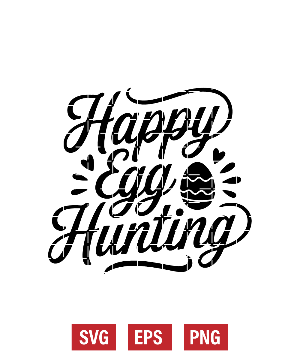 Happy Egg Hunting Svg
