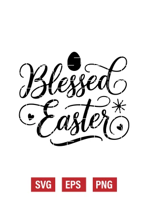 Blessed Easter Svg