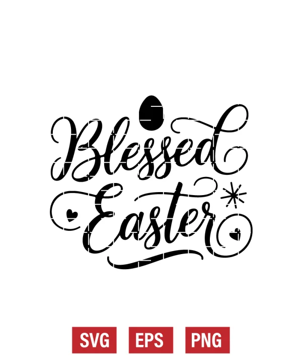 Blessed Easter Svg