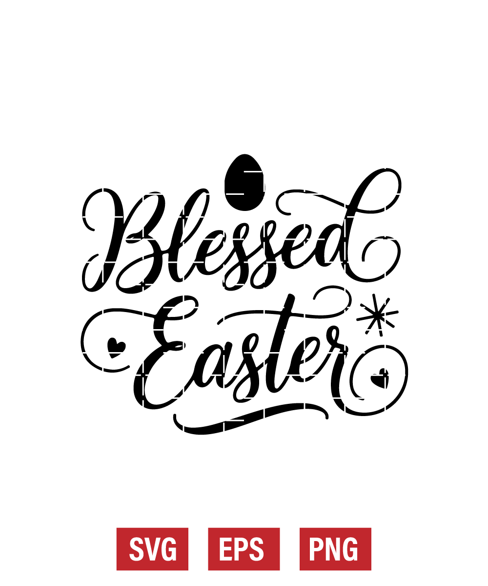 Blessed Easter Svg