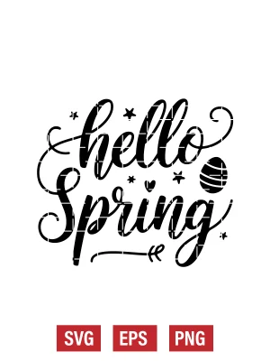 Hello Spring Svg