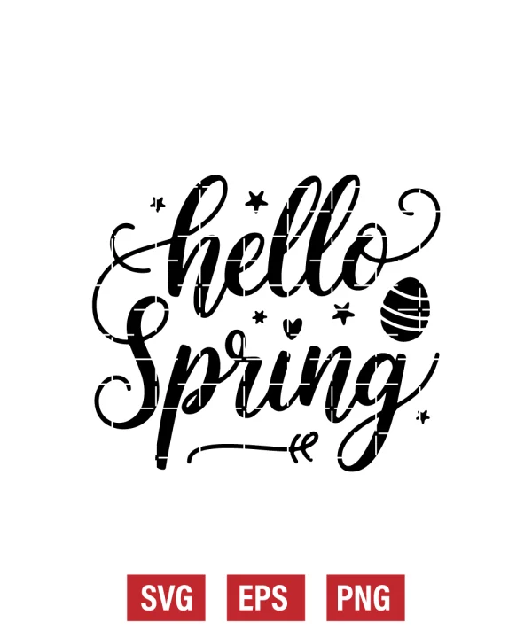 Hello Spring Svg